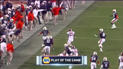 auburn alabama field goal return radio|auburn alabama pick six.